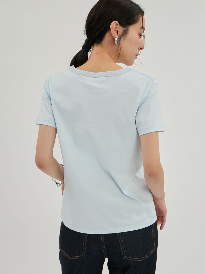 Mila Owen「シルキータッチＵネックTシャツ」|Tシャツ・カットソー|