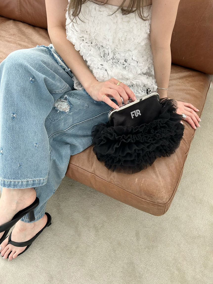 FURFUR「【新色追加】レースクラッシュデニムパンツ」|デニム|
