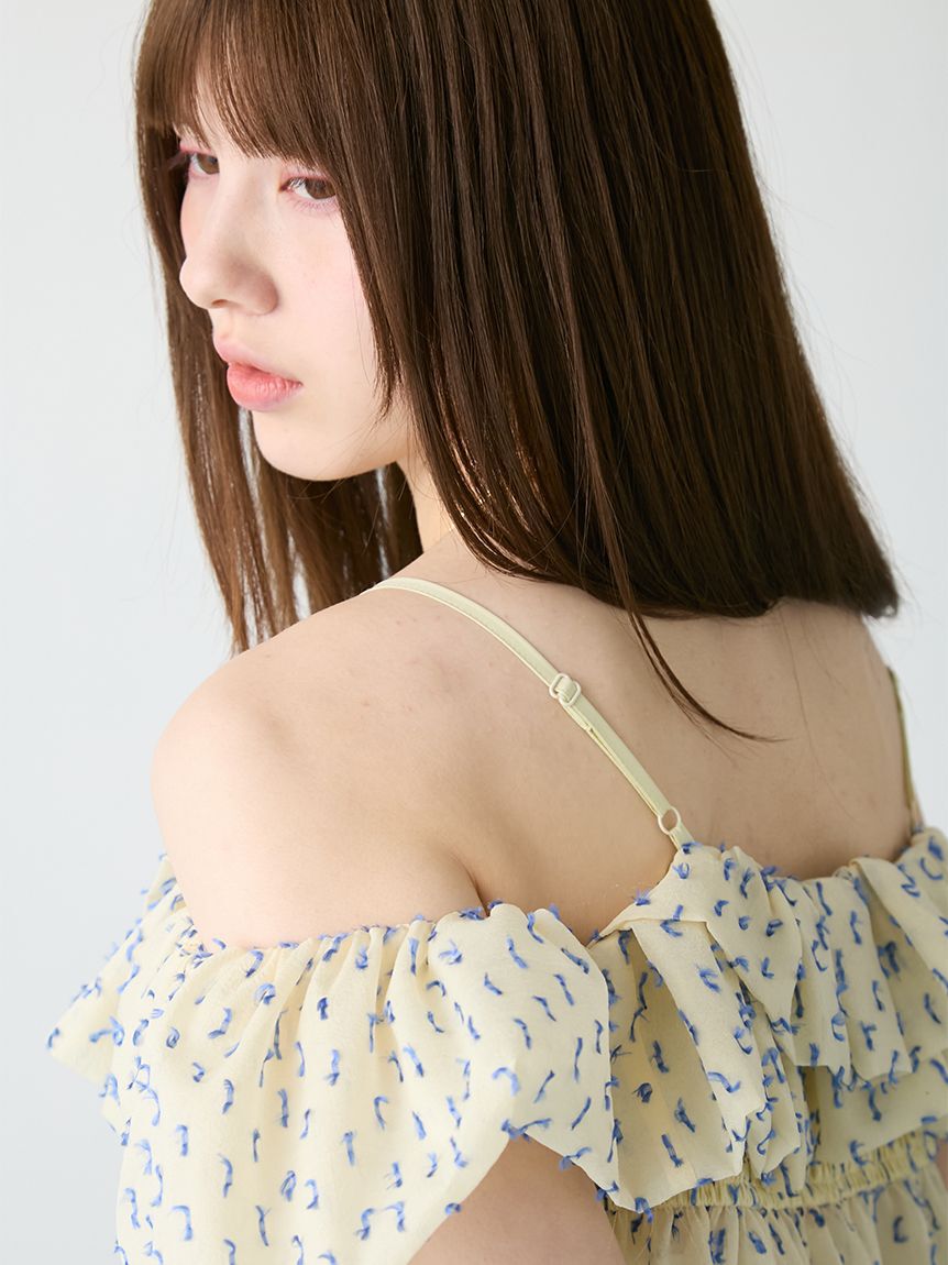 FURFUR「オフショルシアージャガードトップス」|シャツ・ブラウス|