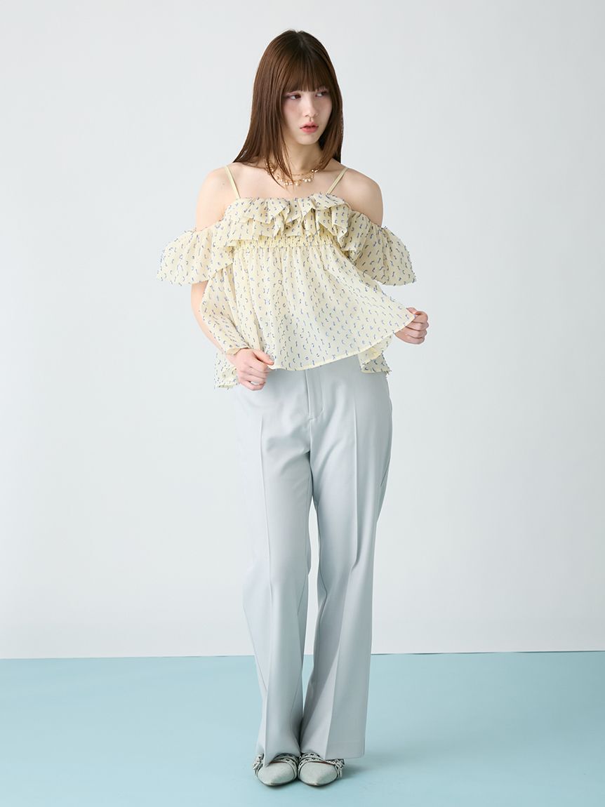 FURFUR「オフショルシアージャガードトップス」|シャツ・ブラウス|