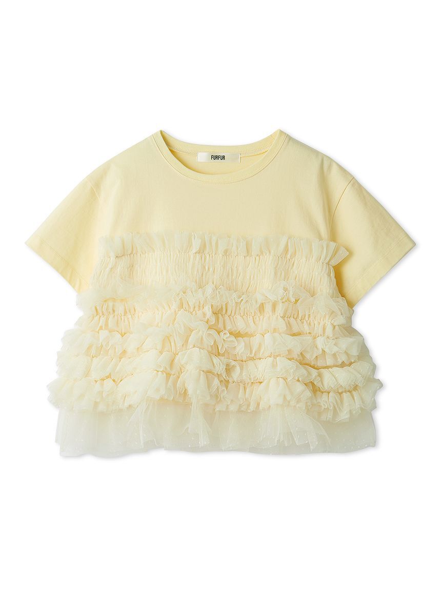 FURFUR「チュールドッキングTシャツ」|Tシャツ・カットソー|