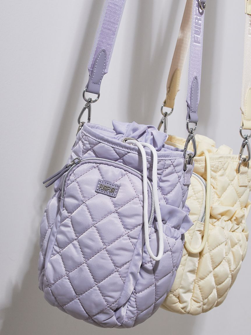 FURFUR「＜500mlボトル収納可能＞2WAY撥水ナイロンキルティングショルダーバッグ【WEB限定カラー】」|ショルダー・メッセンジャー|
