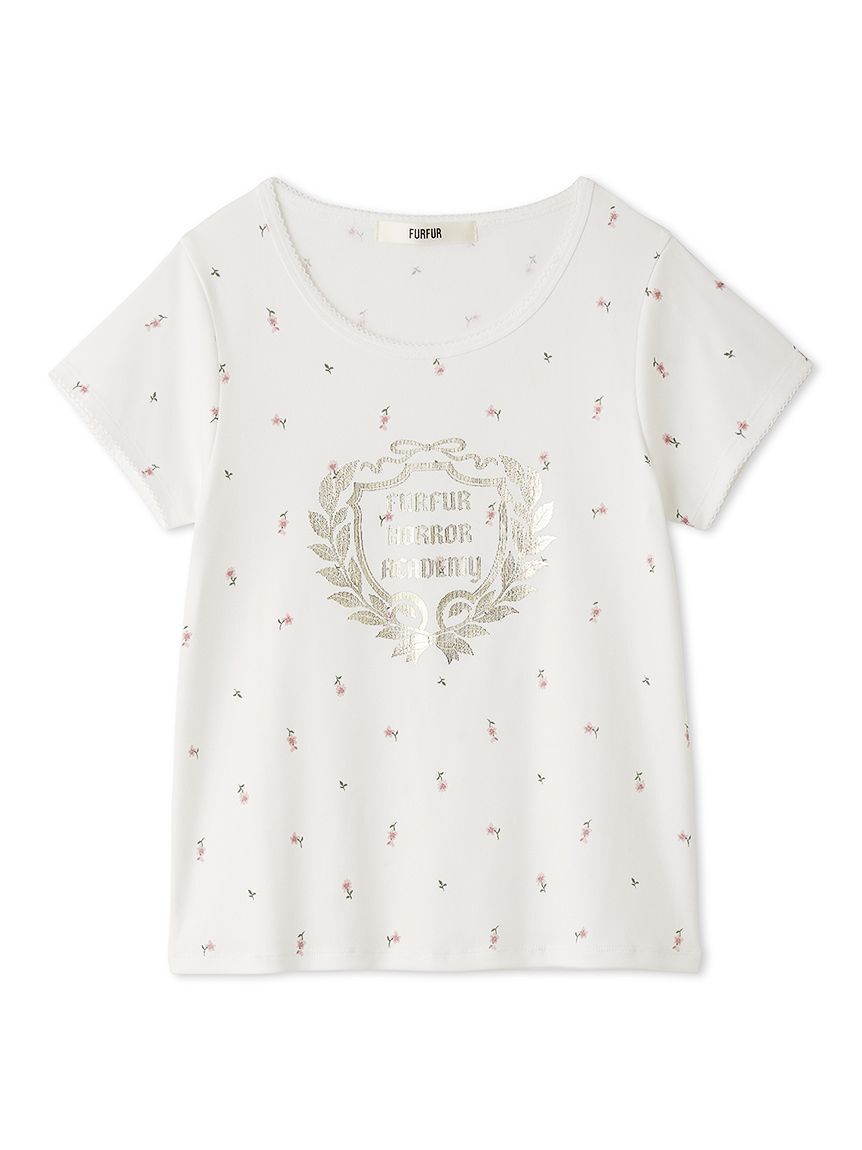FURFUR「HORROR ACADEMYフラワープリントTシャツ」|Tシャツ・カットソー|WHT