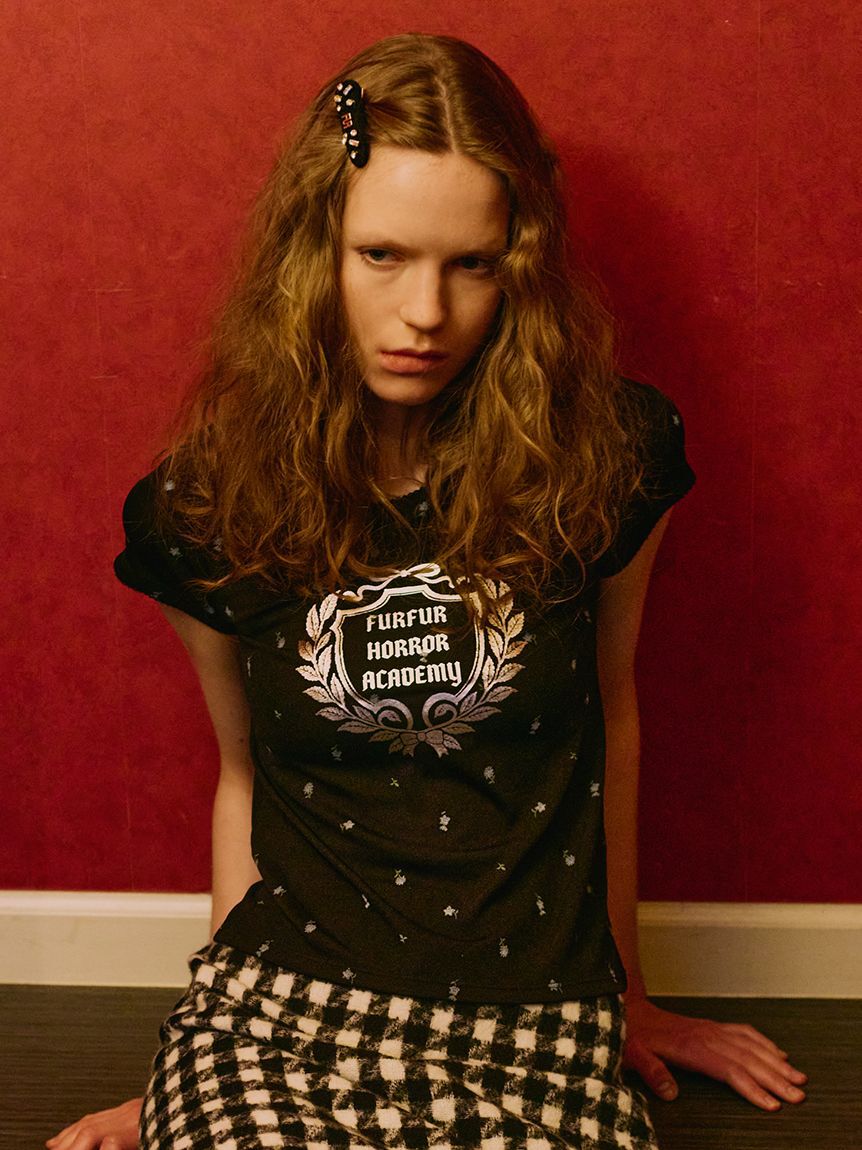 FURFUR「HORROR ACADEMYフラワープリントTシャツ」|Tシャツ・カットソー|