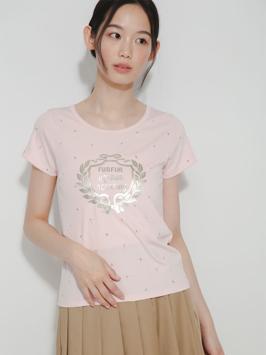 FURFUR「HORROR ACADEMYフラワープリントTシャツ」|Tシャツ・カットソー|PNK