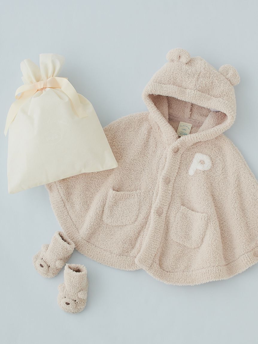 GELATO PIQUE KIDS & BABY「【ラッピング済み】【BABY】パウダーベアポンチョ＆ソックスSET」|その他ベビー用品|BEG