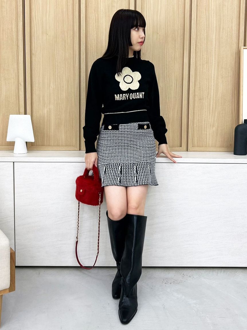 LILY BROWN「【WEB限定カラー】【LILY BROWN&times;MARY QUANT】バリエジャガードニット」|ニット・セーター|