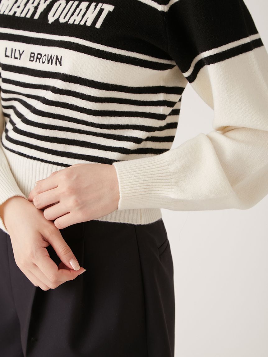 LILY BROWN「【WEB限定カラー】【LILY BROWN&times;MARY QUANT】バリエジャガードニット」|ニット・セーター|