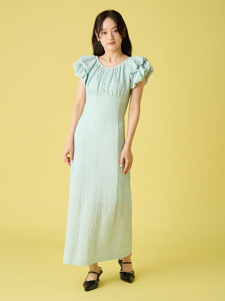 LILY BROWN「【新色追加】2wayダブルスリーブカットワンピース」|ワンピース|