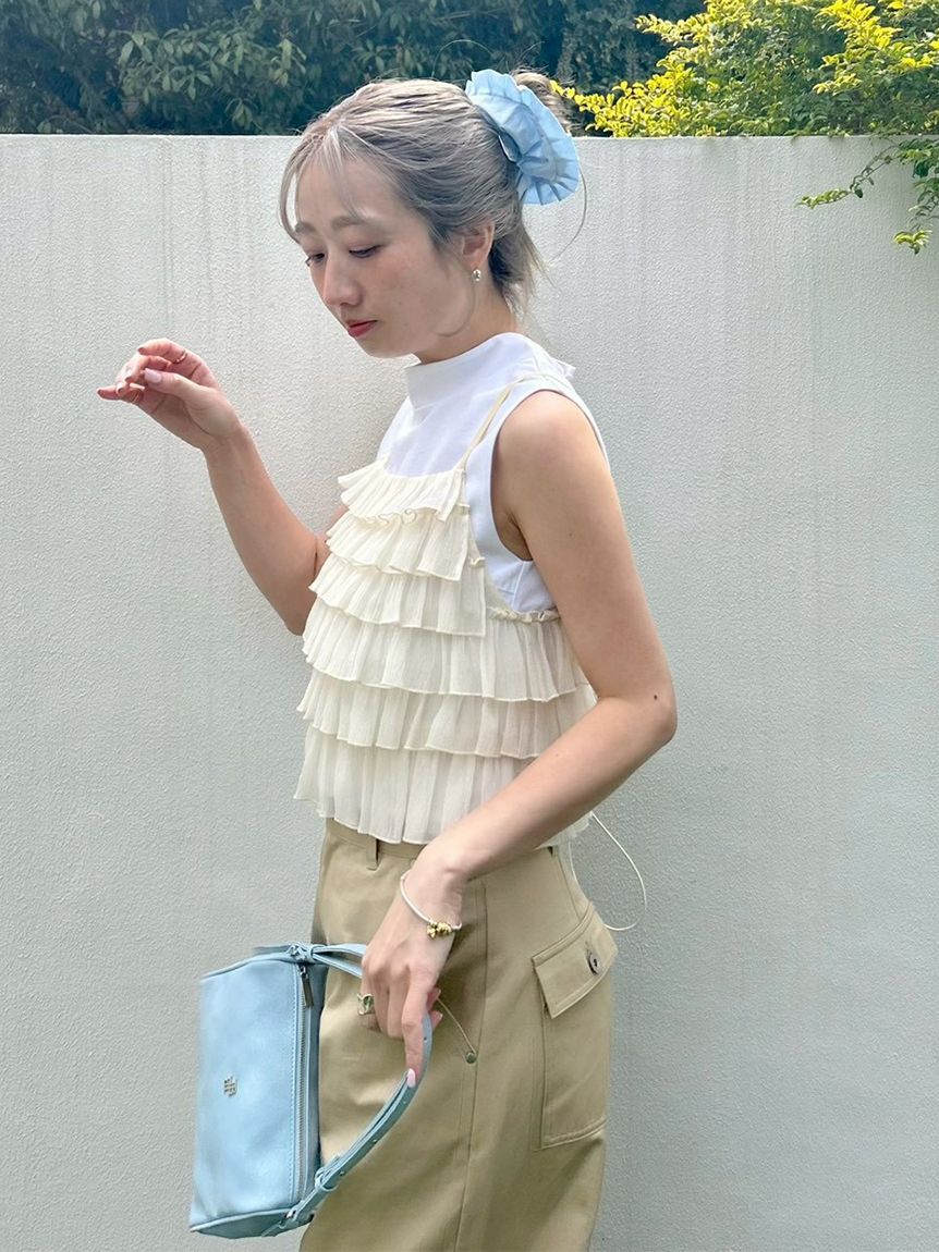 LILY BROWN「ビスチェセットカットトップス」|Tシャツ・カットソー|