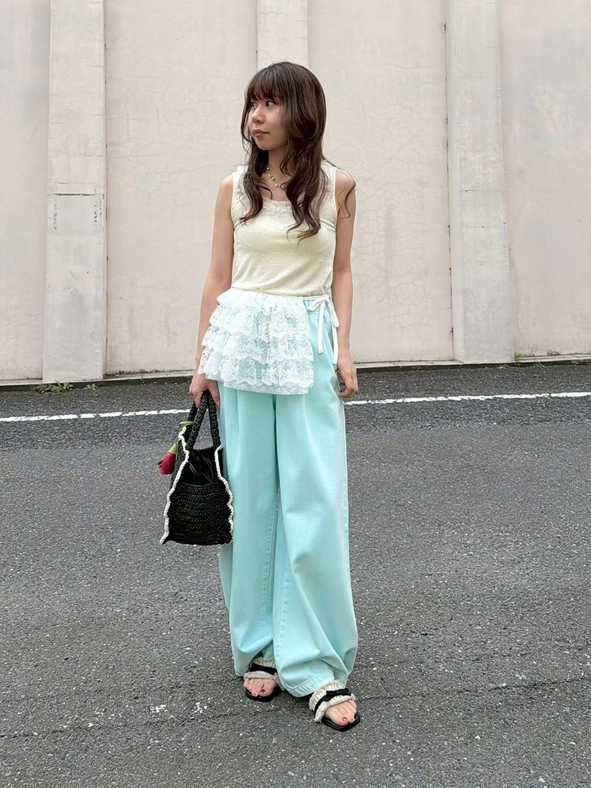 LILY BROWN「[L.B CANDY STOCK]レースタンクトップ」|タンクトップ|