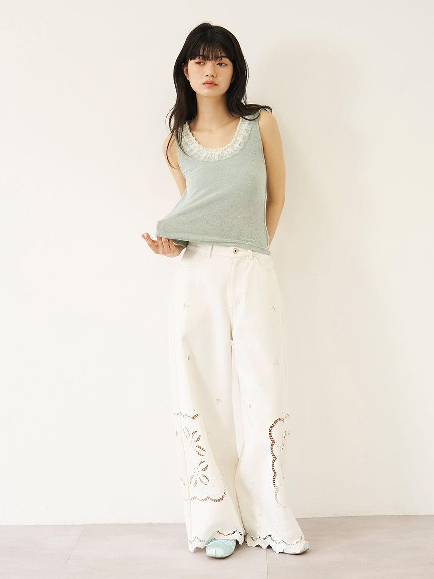 LILY BROWN「[L.B CANDY STOCK]レースタンクトップ」|タンクトップ|