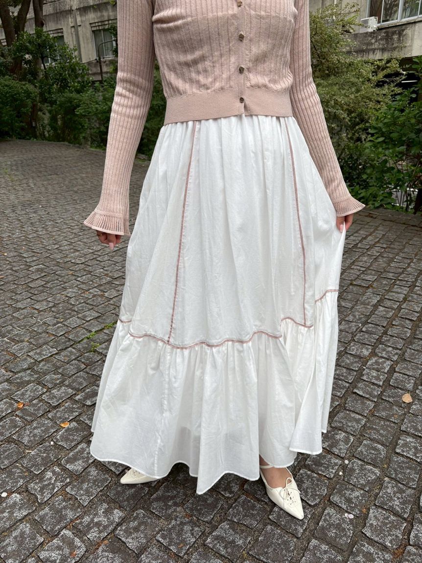 LILY BROWN「【限定カラー】【ウォッシャブル】ニットドッキングワンピース」|ワンピース|