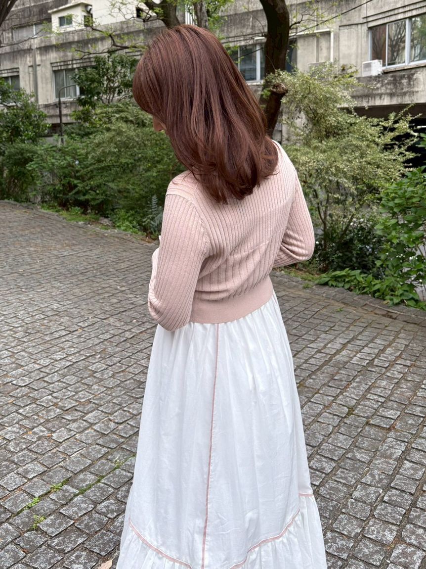 LILY BROWN「【限定カラー】【ウォッシャブル】ニットドッキングワンピース」|ワンピース|