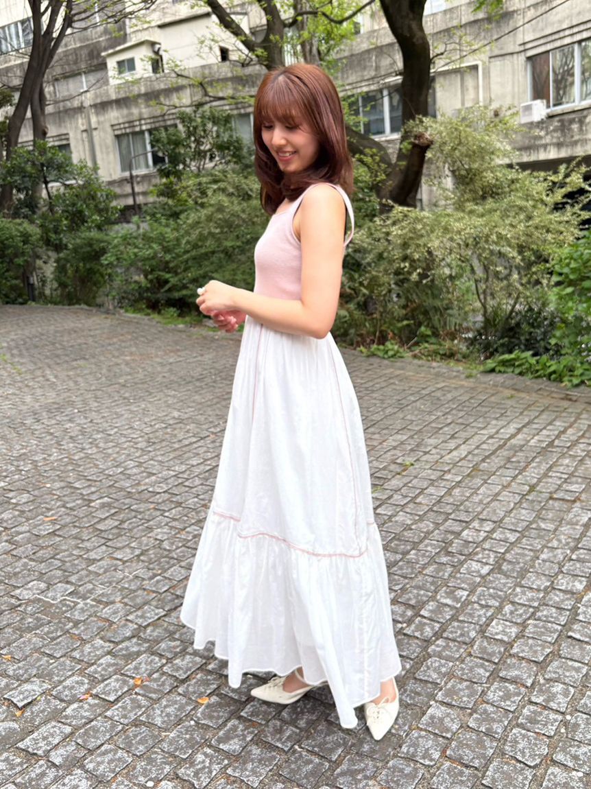 LILY BROWN「【限定カラー】【ウォッシャブル】ニットドッキングワンピース」|ワンピース|
