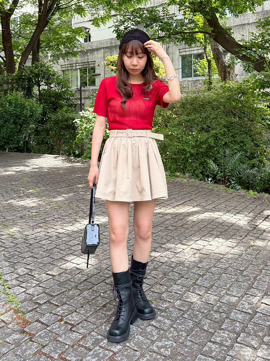 LILY BROWN「フレアミニスカショーパン」|スカート|