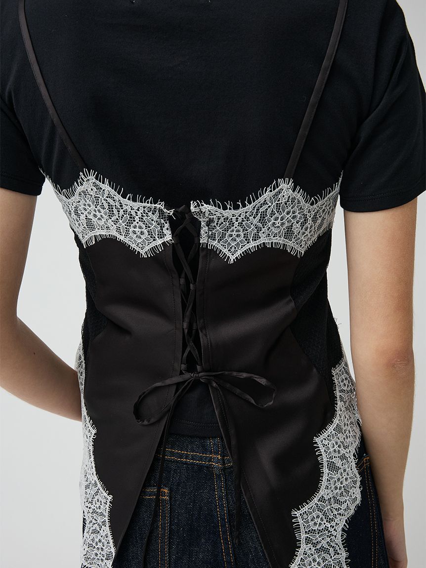 LILY BROWN「サテンキャミドッキングトップス」|Tシャツ・カットソー|
