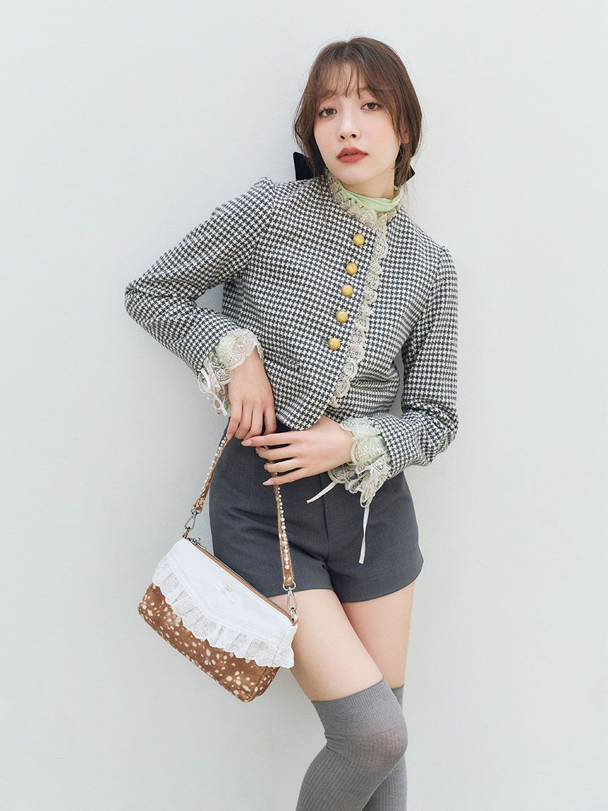 LILY BROWN「[L.B CANDY STOCK] レースショルダーバッグ」|ショルダー・メッセンジャー|