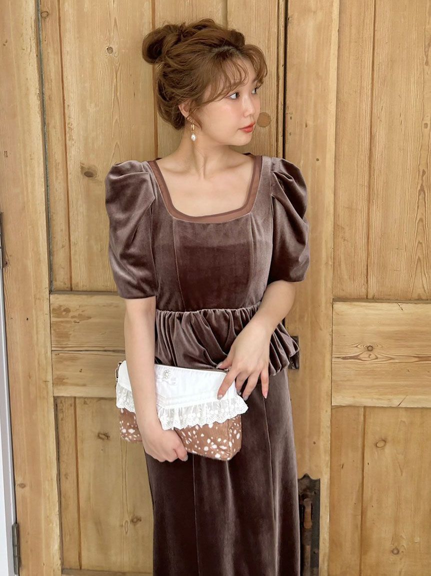 LILY BROWN「[L.B CANDY STOCK] レースショルダーバッグ」|ショルダー・メッセンジャー|