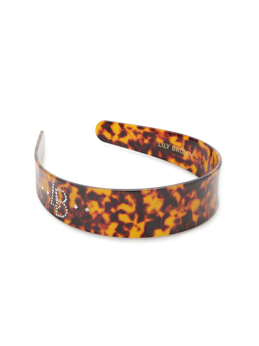 LILY BROWN「LBロゴビジューカチューシャ」|ヘアバンド|