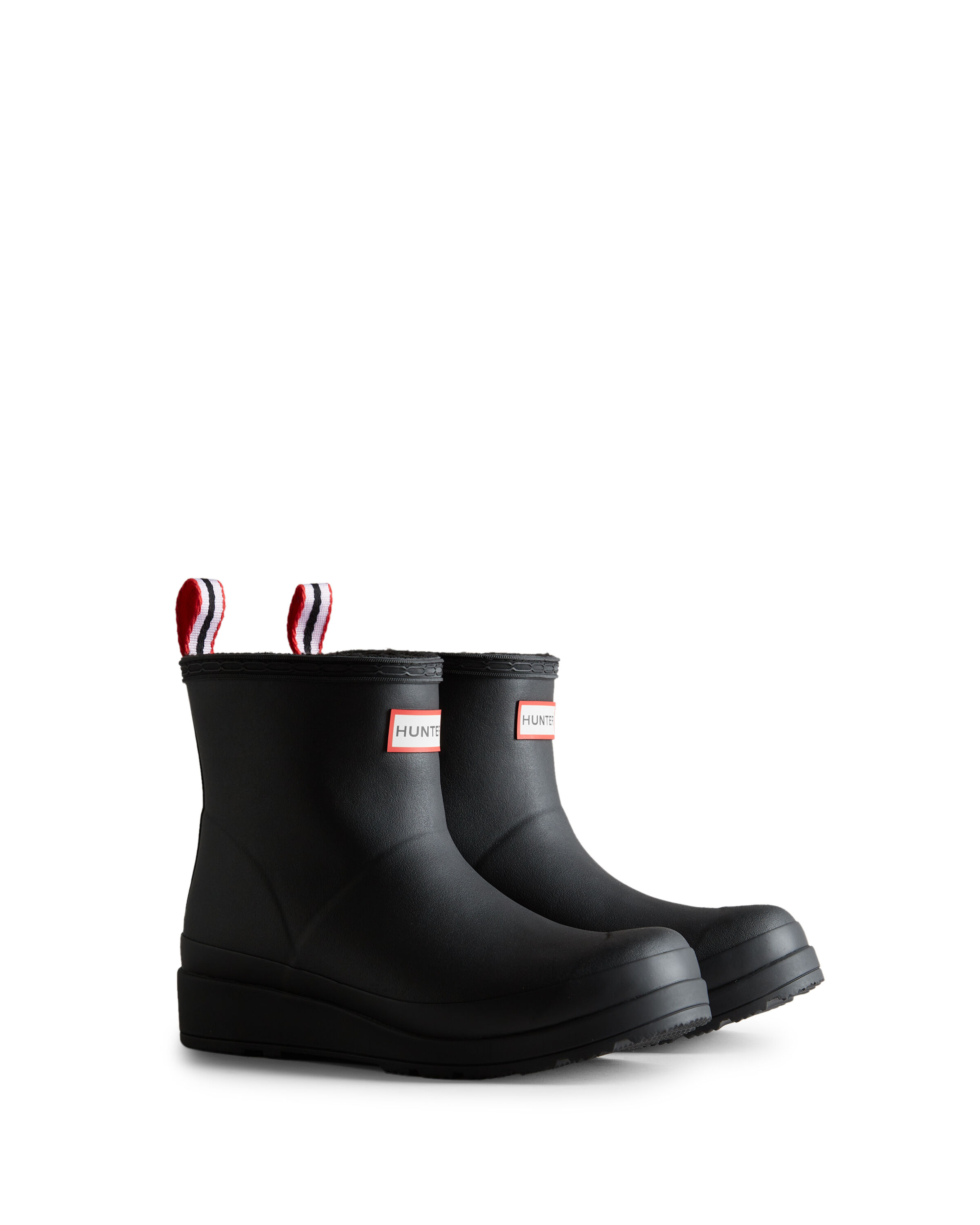 HUNTER「WOMENS PLAY SHORT SHERPA INSULATED BOOT」|ショートブーツ|BLK