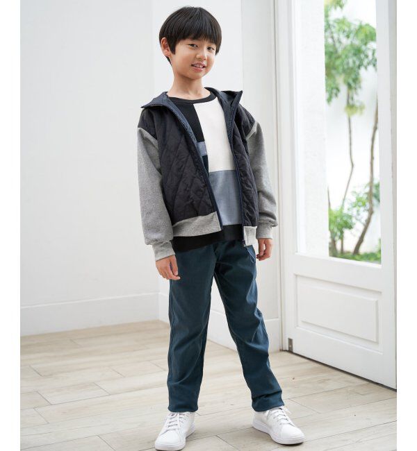 ikka kids「【親子コーデ】コンビブロックスジップパーカ（110~160cm）」|その他|