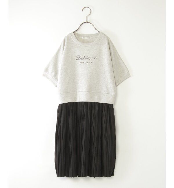 ikka kids「【親子コーデ】ラメ混ドルマンプリーツスカートワンピース（120~160cm）」|スカート|