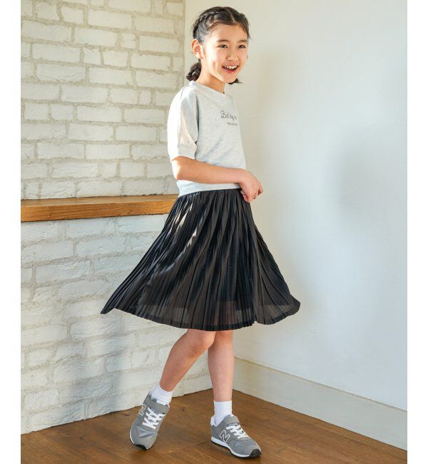 ikka kids「【親子コーデ】ラメ混ドルマンプリーツスカートワンピース（120~160cm）」|スカート|