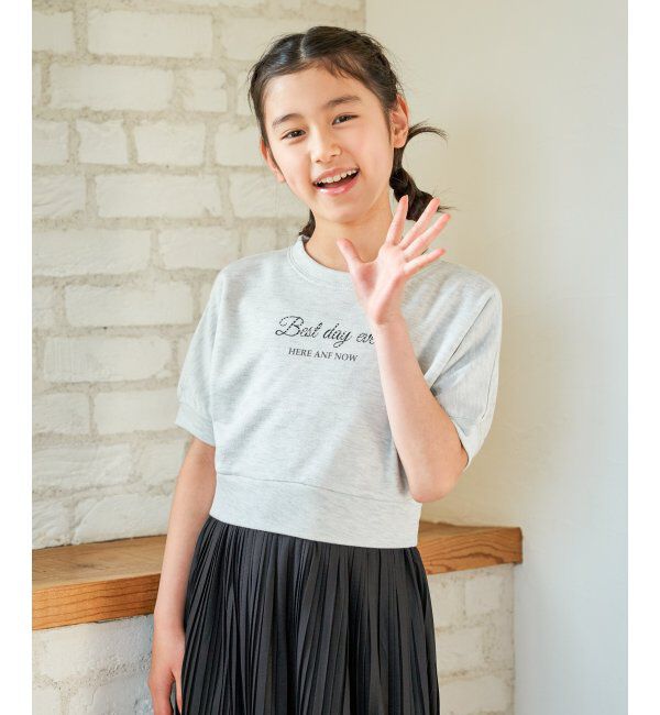 ikka kids「【親子コーデ】ラメ混ドルマンプリーツスカートワンピース（120~160cm）」|スカート|