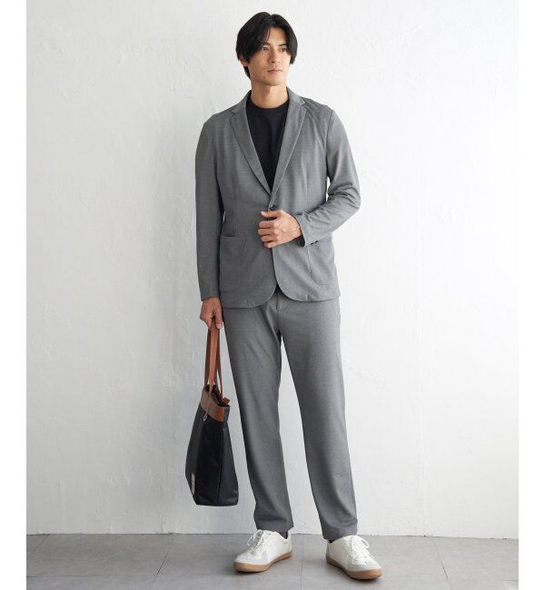 IKKA LOUNGE「【MonoMax &times; 小泉孝太郎】GOKU楽ワークDRYソフト鹿の子パンツ「小泉孝太郎さん着用モデル」」|スラックス|