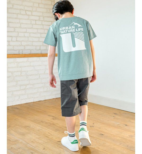 ikka kids「URBAN NATURE LIFE アーバンネイチャーライフ ドライCOOLバックプリントTシャツ（120~160cm）」|Tシャツ・カットソー|