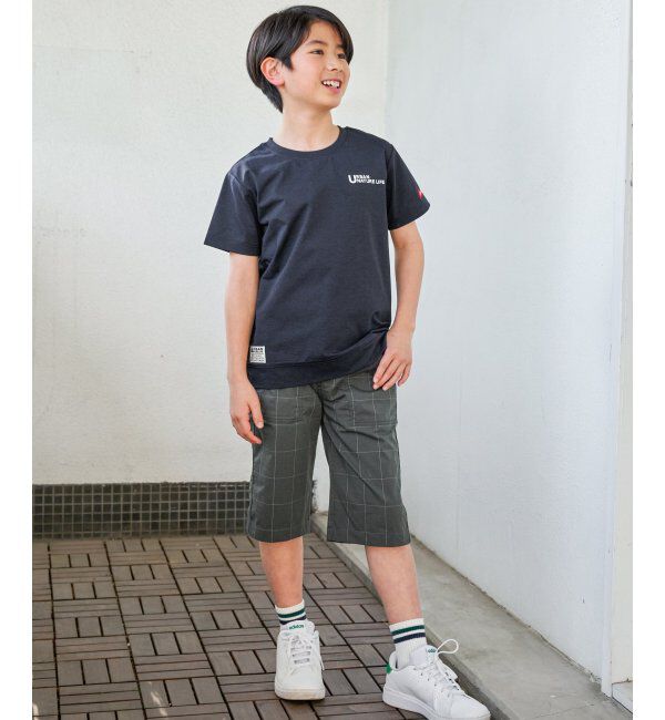 ikka kids「URBAN NATURE LIFE アーバンネイチャーライフ ドライCOOLバックプリントTシャツ（120~160cm）」|Tシャツ・カットソー|