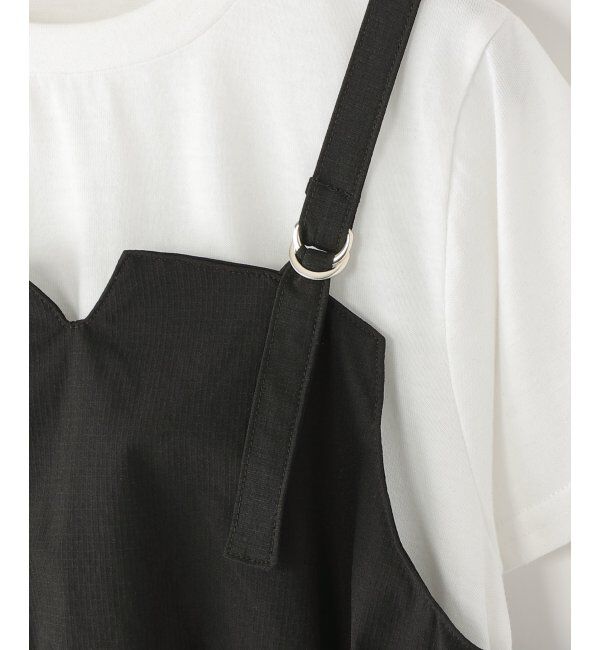 ikka kids「ワークジャンパースカートドッキングワンピース（120~160cm）」|スカート|