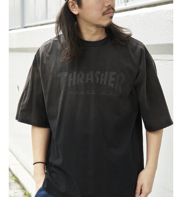VENCE share style「THRASHER スラッシャー ヴィンテージダメージTシャツ」|Tシャツ・カットソー|