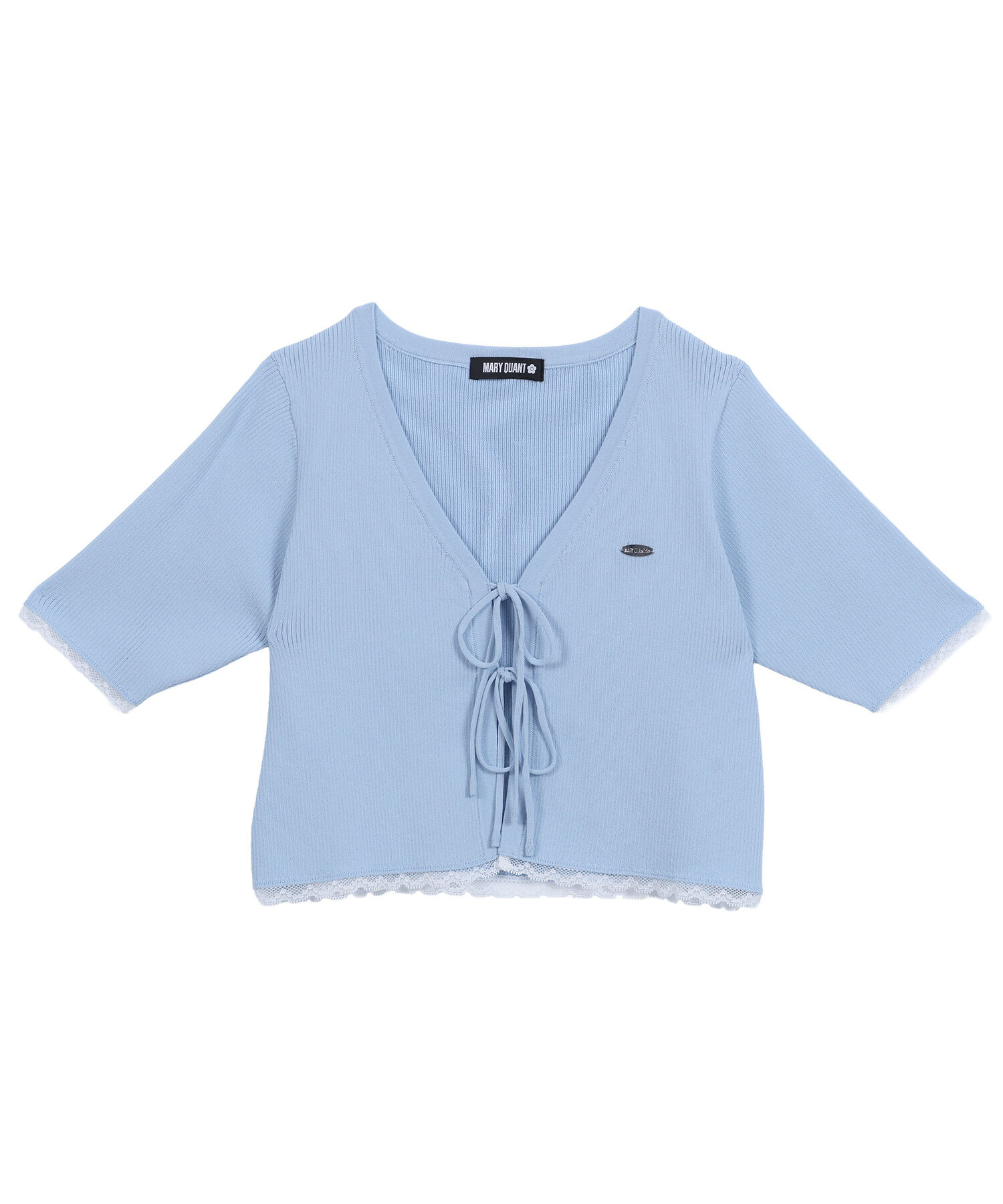 MARY QUANT「フロントリボンニット アンサンブル」|カーディガン|