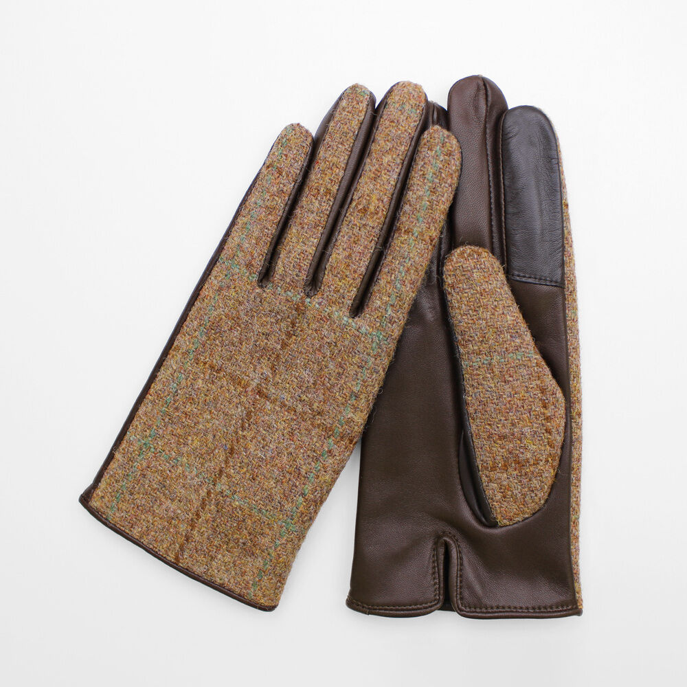 BACKYARD FAMILY「ハリスツイード 手袋 レディース 通販 Harris Tweed グローブ 手ぶくろ」|手袋|オレンジ1