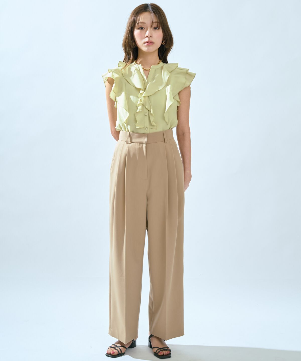 アンドクチュール「2タックワイドパンツ」|その他|