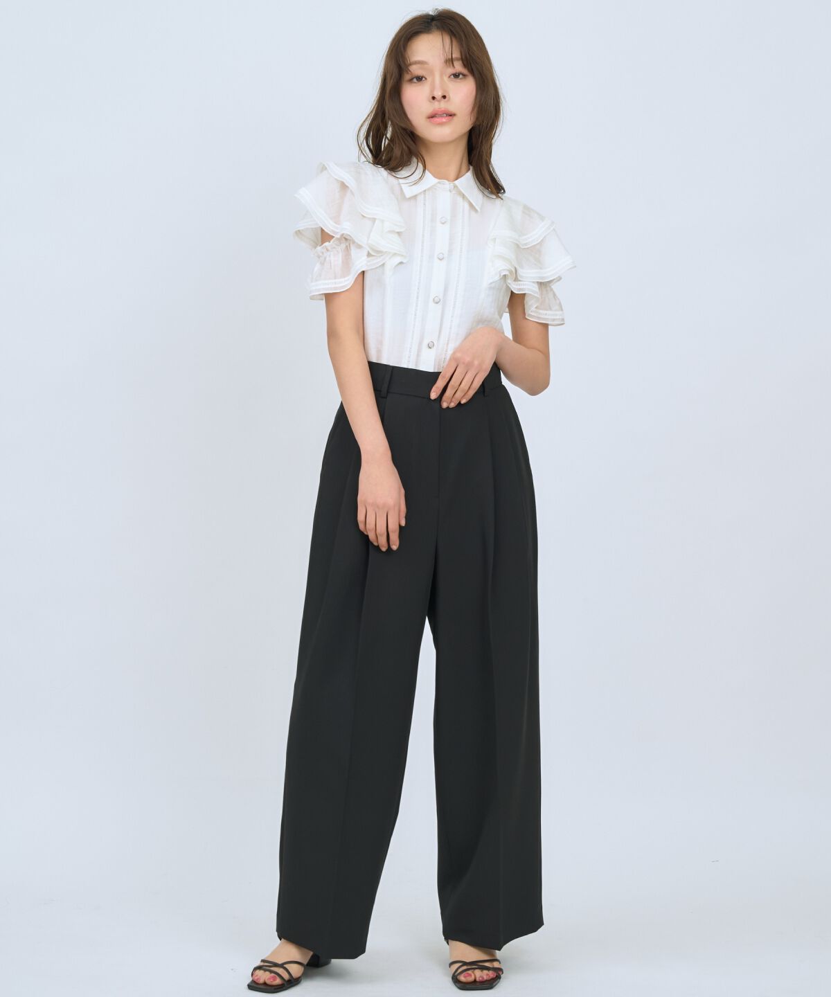 アンドクチュール「2タックワイドパンツ」|その他|