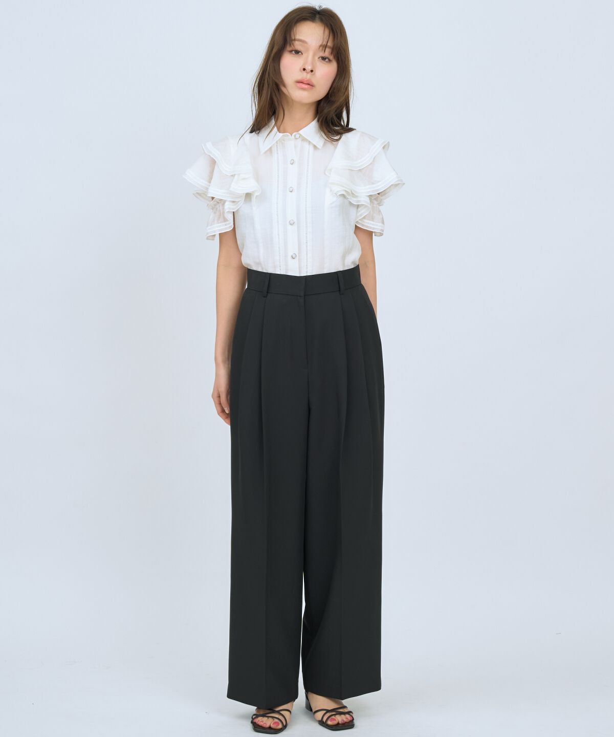 アンドクチュール「2タックワイドパンツ」|その他|