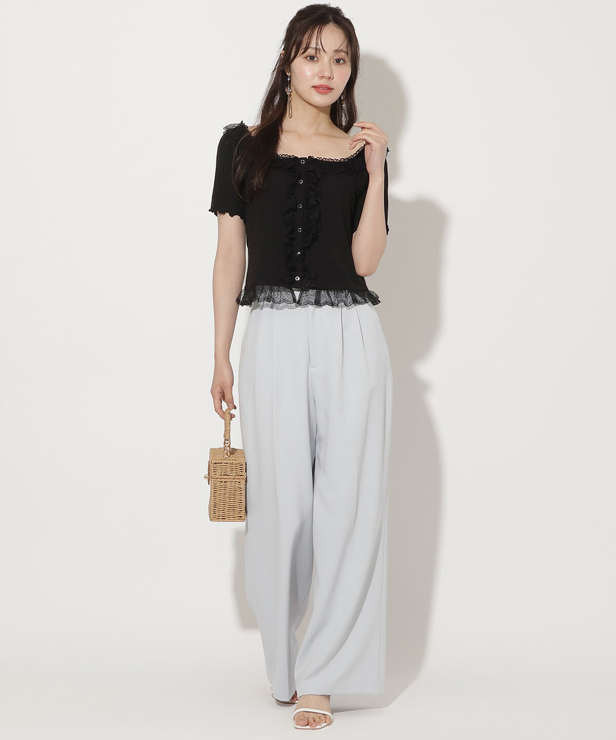 WILLSELECTION「レースフリルカットトップス」|Tシャツ・カットソー|