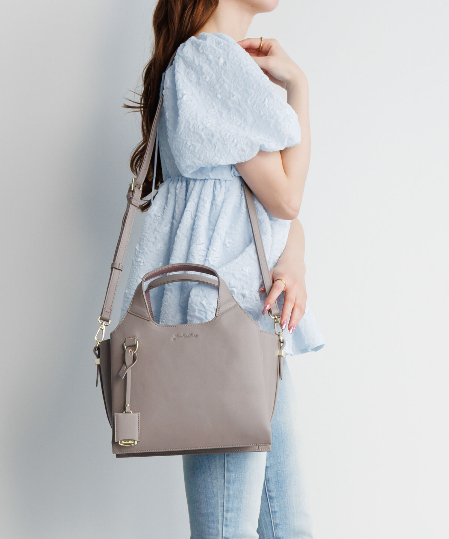  「ハンドバッグ ショルダーベルト付き Jewelna Rose アテナ ハンドバッグ ミドルサイズ 16321」|トートバッグ|