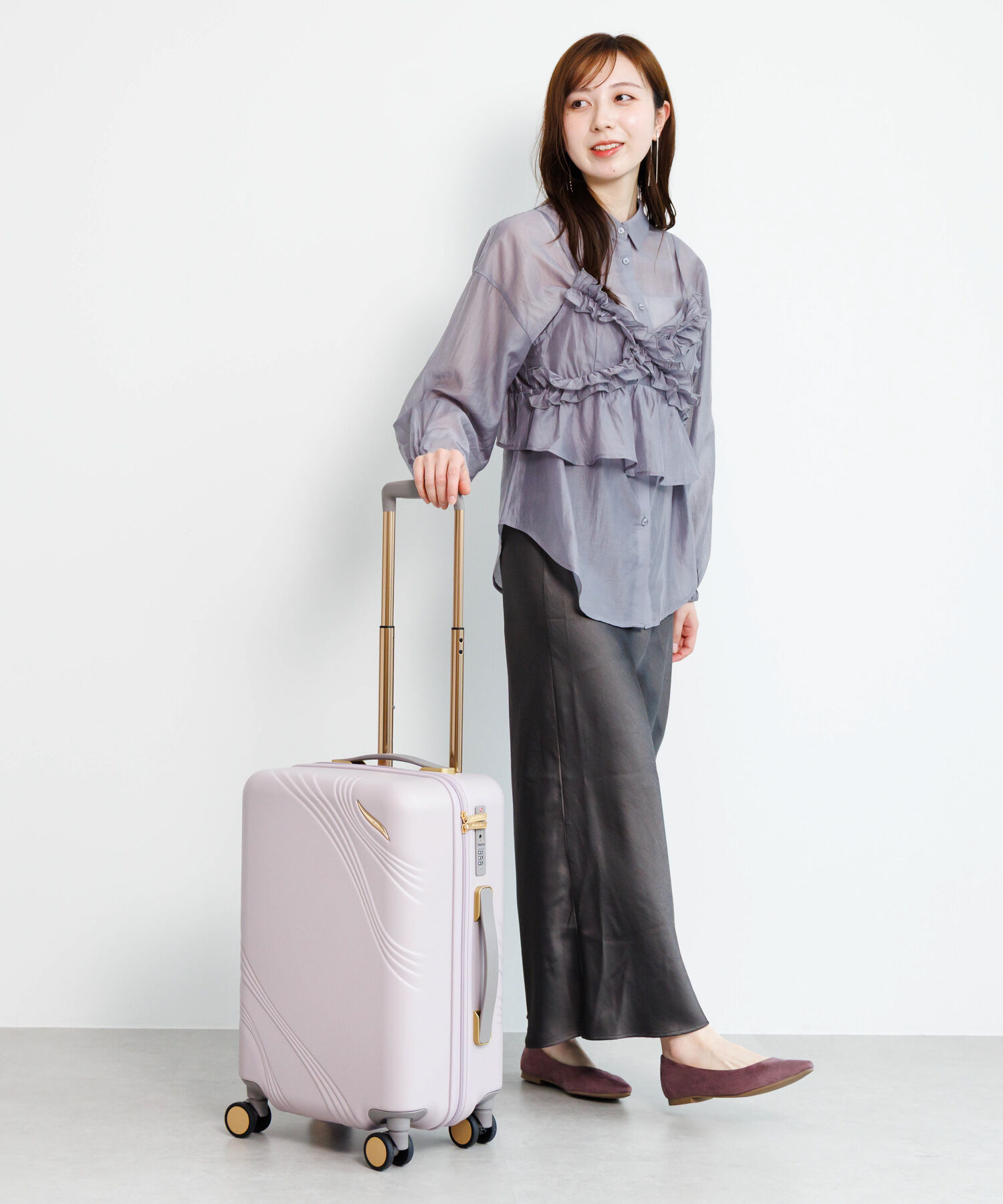  「Jewelna Rose メリエル スーツケース キャリーケース Sサイズ 35L 機内持ち込み 09371」|キャリーケース|