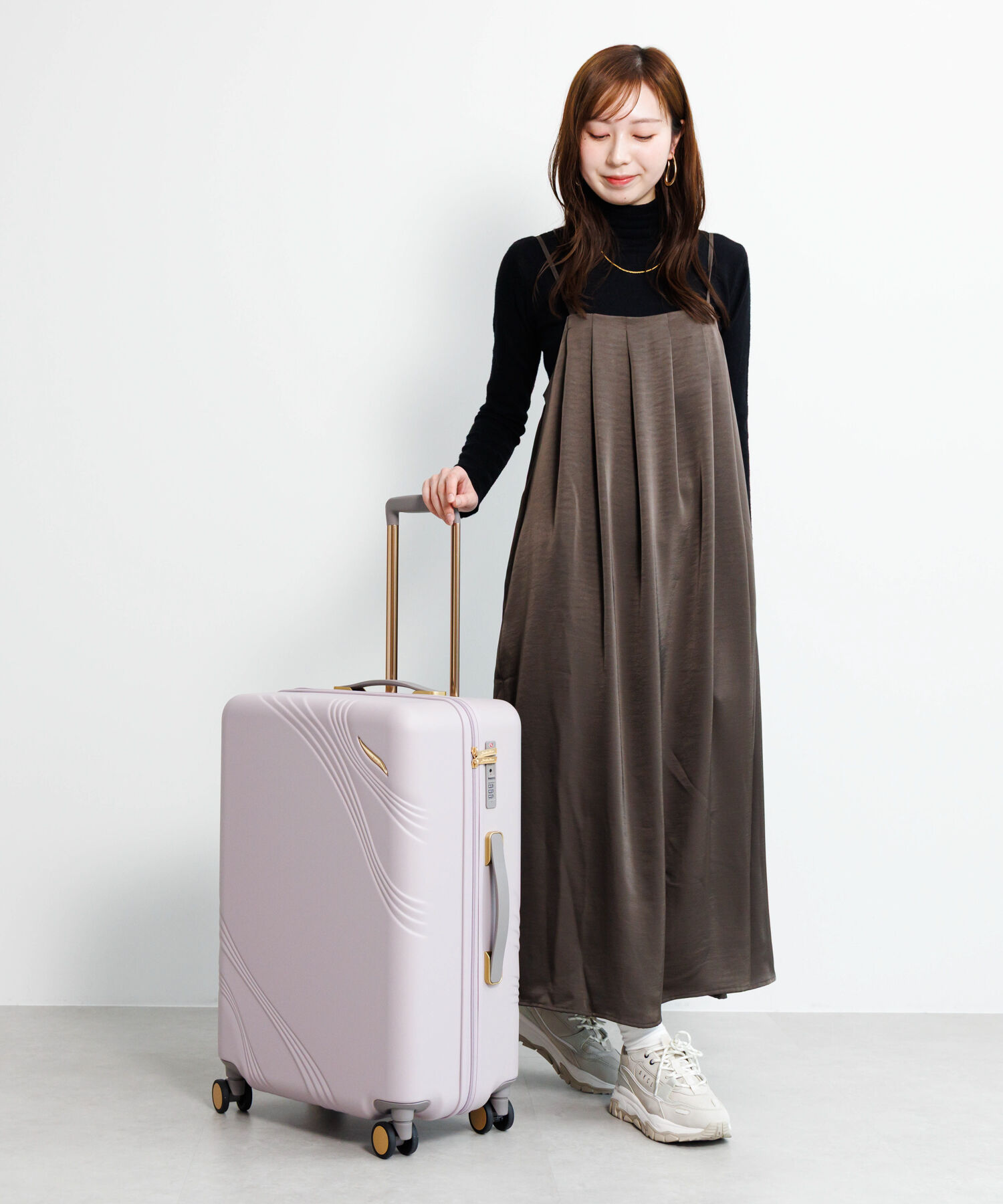  「Jewelna Rose メリエル スーツケース キャリーケース Mサイズ 63L 09372」|キャリーケース|