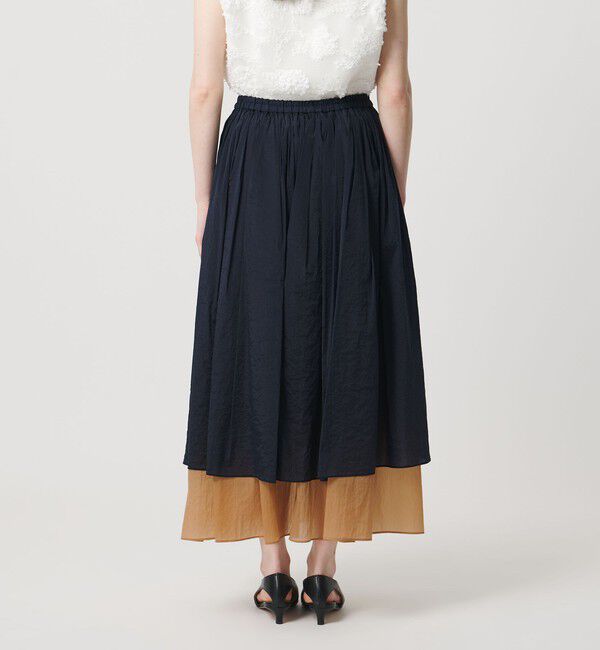 UNITED ARROWS「シアー バイカラー スカート ‐ウォッシャブル‐」|スカート|