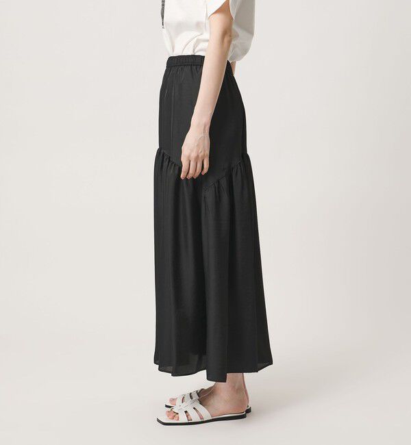 UNITED ARROWS「シルクライク ティアード スカート」|スカート|