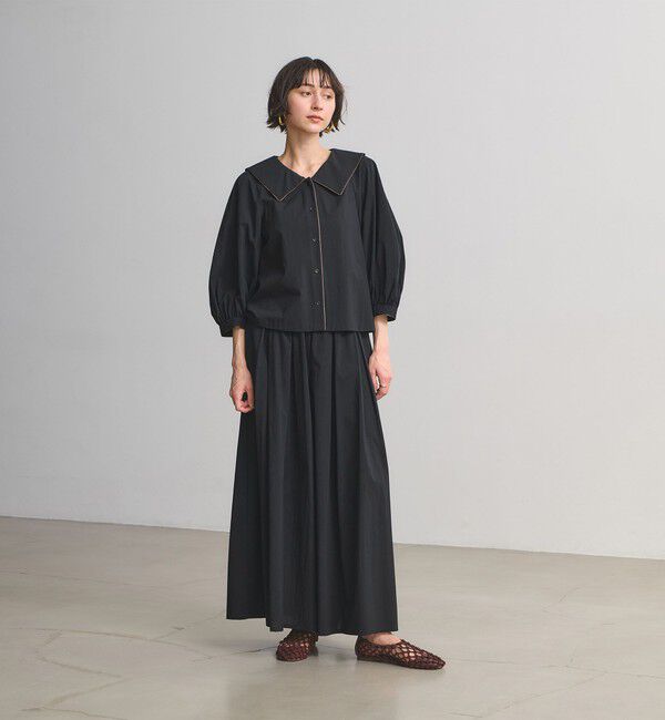 UNITED ARROWS「ビック カラー ブラウス ‐はっ水 ウォッシャブル‐」|シャツ・ブラウス|