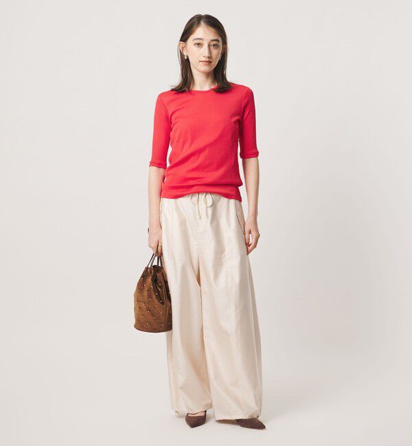 UNITED ARROWS「コットン テレコ 5分袖 カットソー」|Tシャツ・カットソー|