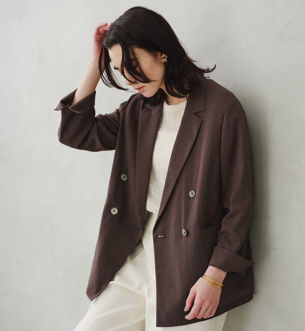 UNITED ARROWS green label relaxing「【結論シリーズ】シアーエアジャケット  マシンウォッシャブル 接触冷感 通気性」|テーラードジャケット|