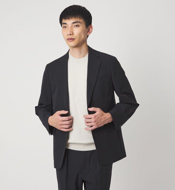 UNITED ARROWS green label relaxing「A+ プレーン 18G ビズ クルーネック 半袖ニット -ウォッシャブル-」|ニット・セーター|