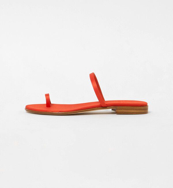 EMMEL REFINES「＜il Sandalo of Capri＞サテン フラット サンダル＜ Select by EMMEL REFINES ＞」|その他|RED